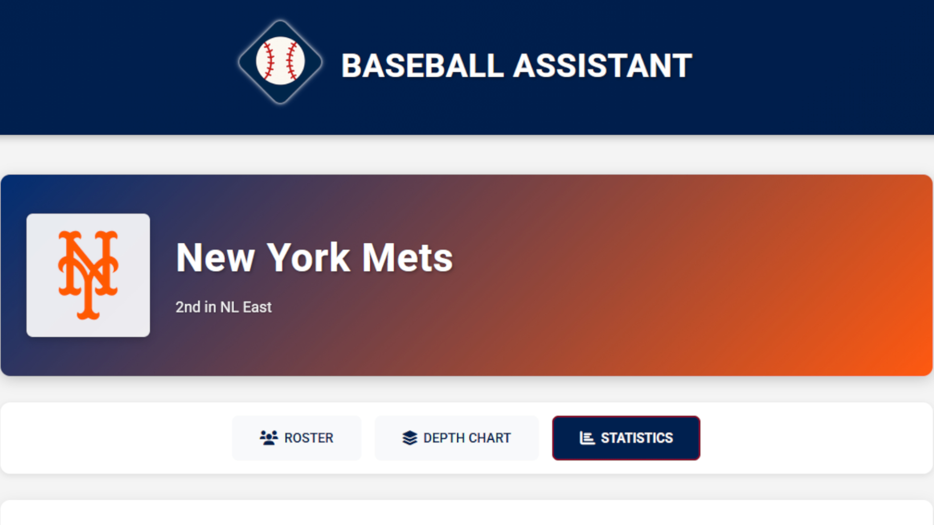 Baseball Assistant